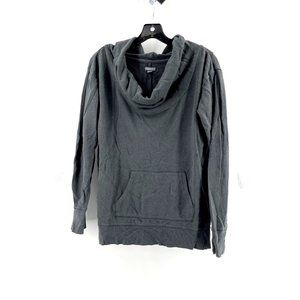 Aerie Women's Super Soft Cowl Neck Gray Long Sleeve Sweatshirt Sweat Shirt Small